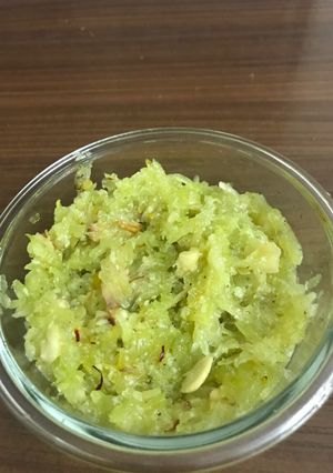 A picture of Lauki halwa recipe (bottle gourd halwa).