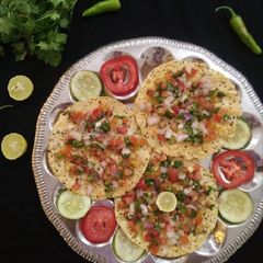 A picture of Papad Chaat.