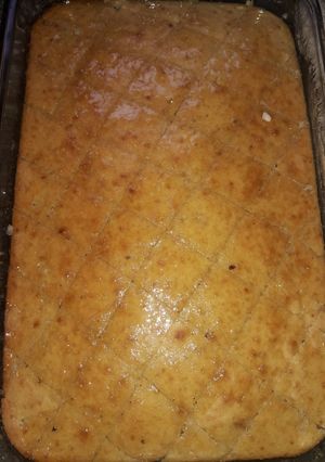 A picture of Basbousa #4weekschallenge #Idulfitrirecipescontest.