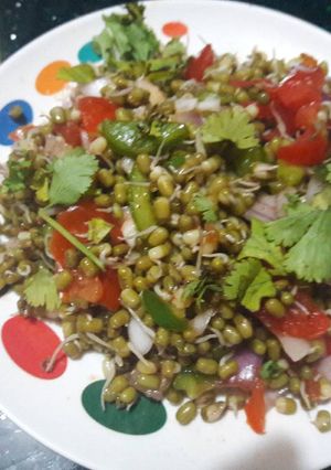 A picture of Moong Sprout Salad.