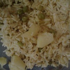 Matar pulav A picture of Matar pulav.