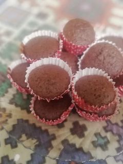 عکسی از دستور کاپ کیک شکلاتی 😚