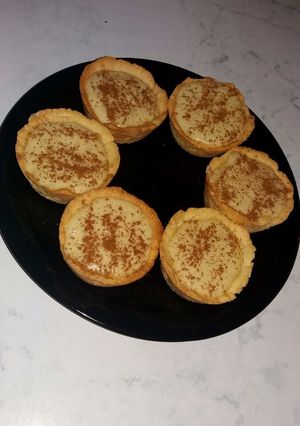 A picture of Traditional mini milk tarts.
