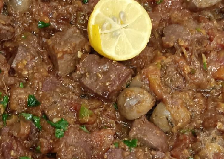 Recipe of Super Quick Homemade Tawa kaleji