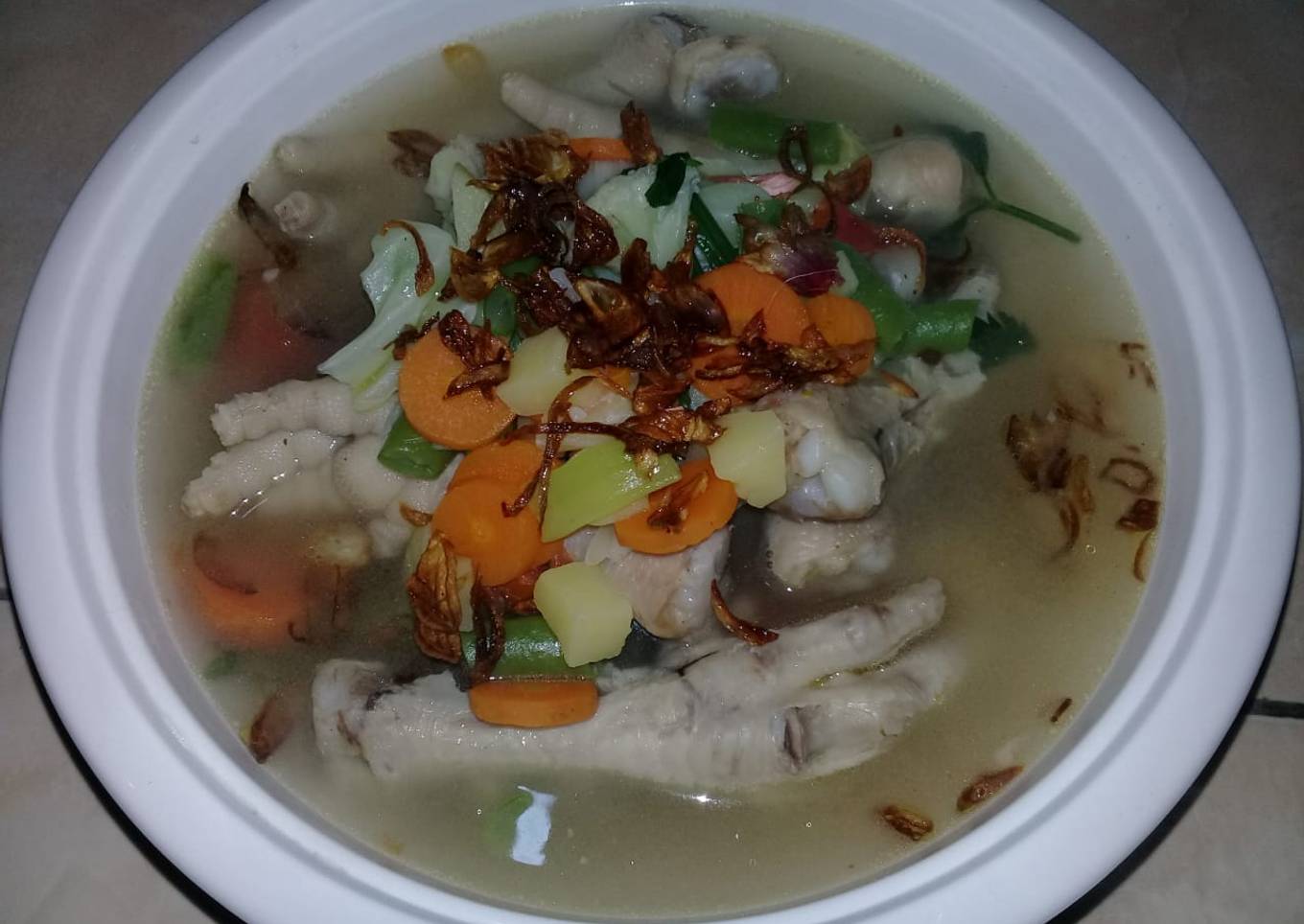 Sop Ceker Ayam