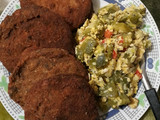 Revuelto de zapallitos con milanesas