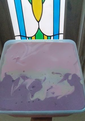 Foto resep Es cream rasa dan tekstur walls