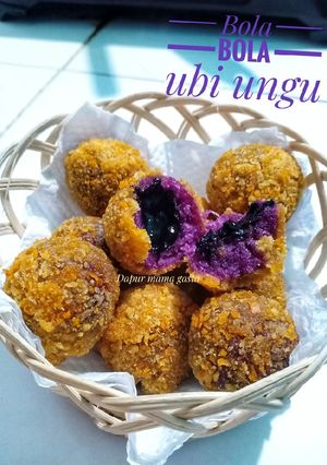 Foto resep Bola bola ubi ungu