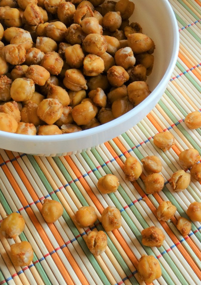 Una foto de Snack saludable de garbanzos especiados al horno