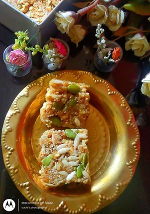 A picture of Dryfruit coconut paak(wadi).
