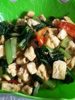 Foto resep Tumis sawi hijau&tahu