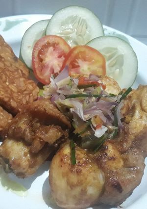 Foto resep Ayam goreng sambal matha