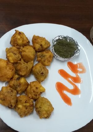 A picture of Mix Bhajiya#authors marathon #mum's recipe.