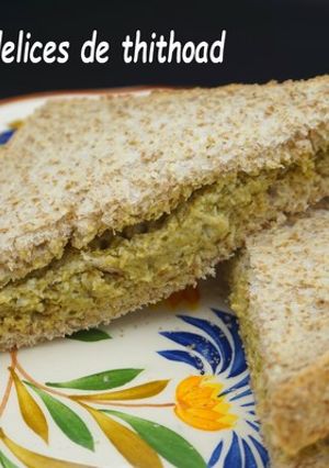Une photo de Croque monsieur poulet pesto