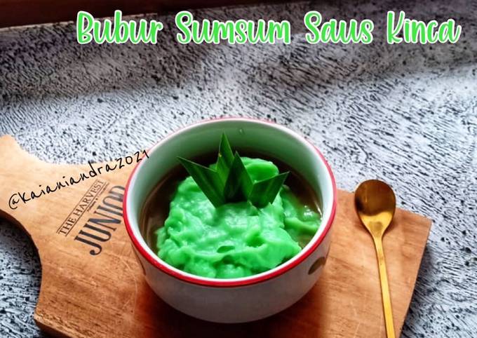 Bagaimana Membuat Bubur Sumsum Saus Kinca, Lezat