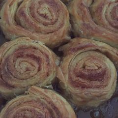 Ground ginger and cinnamon rolls A picture of Ground ginger and cinnamon rolls.