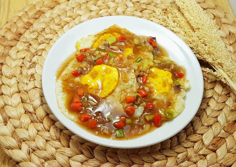 Telur ceplok saus tiram