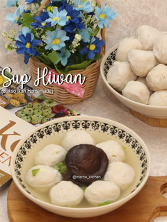 Foto resep Sup Hiwan (bakso Ikan)