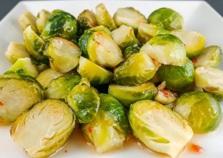Sweet and sour brussel sprouts