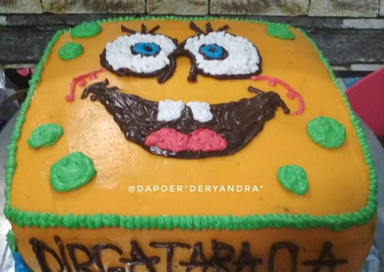 Resep: Spongebob Birthday Cake yang Renyah