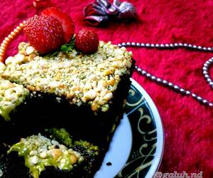 Resep Terbaik Brownis Kukus Topping Greentea Kacang Enak Sederhana