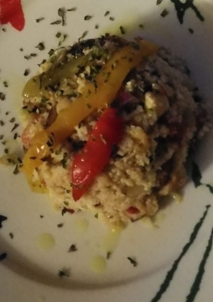 Una foto de Falso cous cous de Coliflor crudivegano vegano 🌱vegetariana