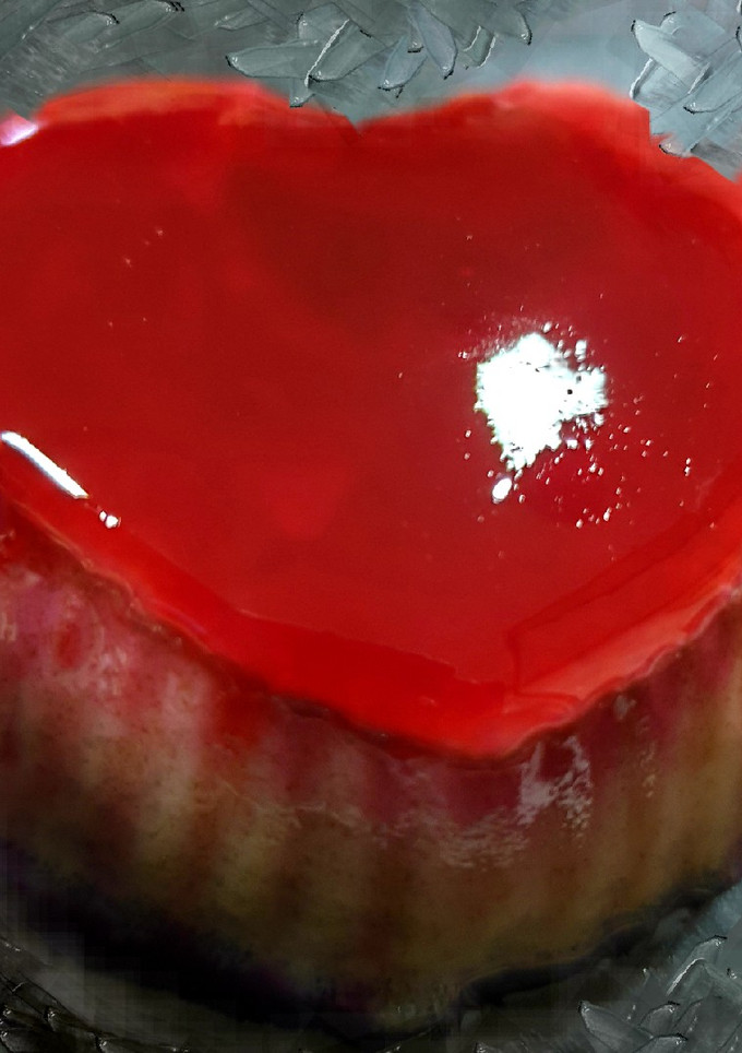 Una foto de Puding cremoso de té verde