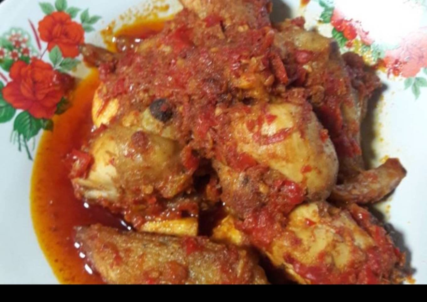 Ayam sambal merah