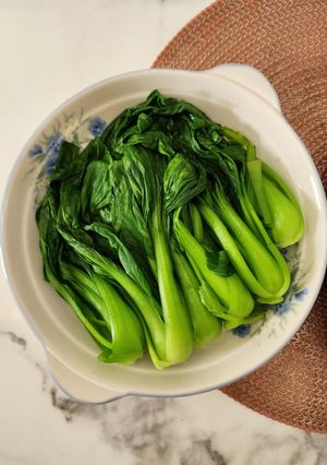 Foto resep Pok coy rebus ala healthy resto