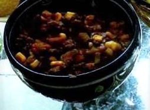 Una foto de Picadillo a las correa con elote dulce o amarillo