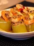 Surf and Turf Stuffed Cucumber