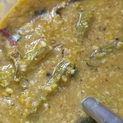 Drum stick moong dal gravy A picture of Drum stick moong dal gravy.