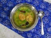 A picture of black gram soup