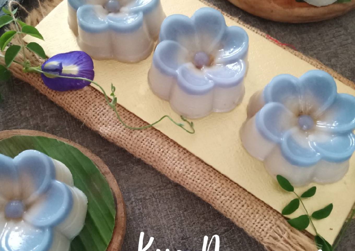 Kue Nagasari Kembang Telang