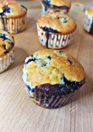 Une photo de Muffins à la myrtille