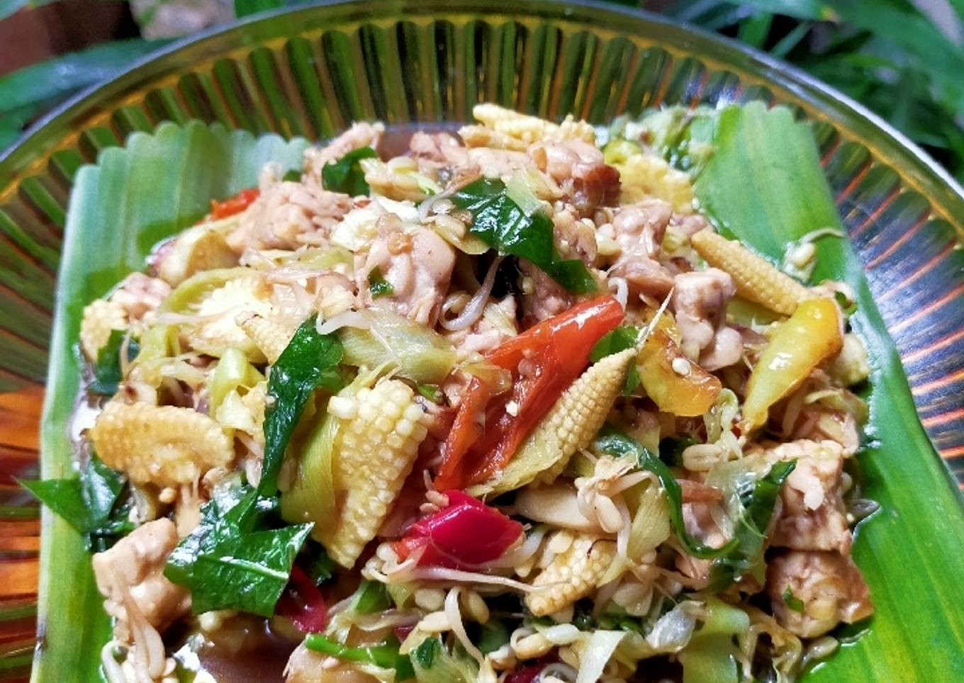 Tumis Putren Tauge Tempe Daun So