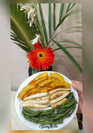 A picture of Tricolour Fries (Jain).