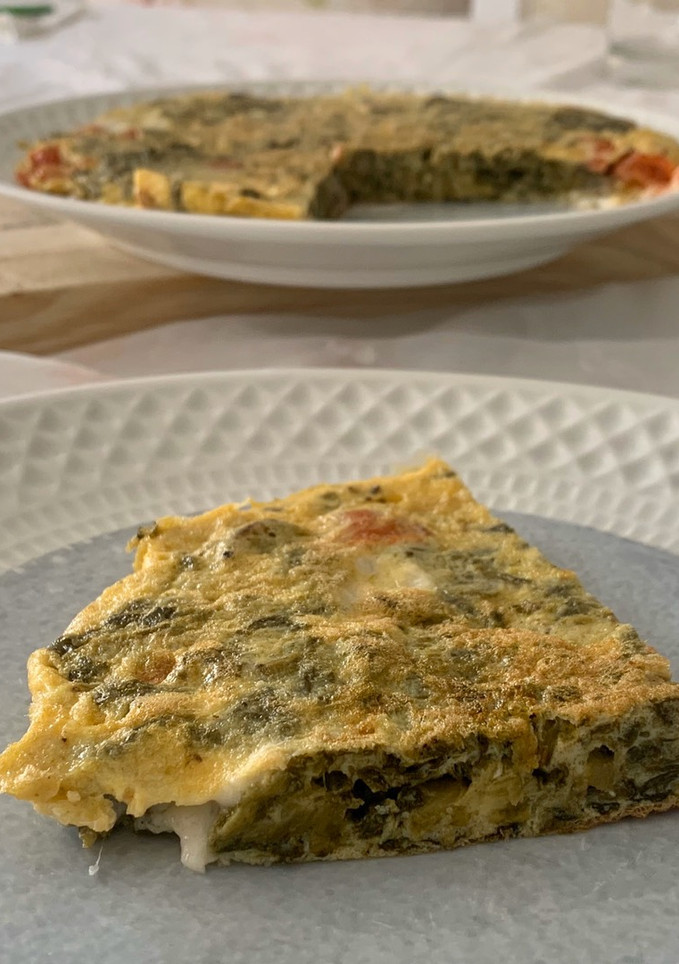 Una foto de Tortilla vegetal