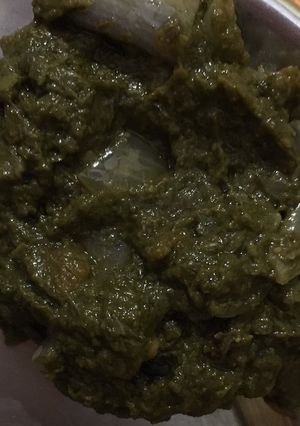 A picture of Sarso ka saag.