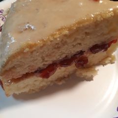 A picture of Strawberry Preserves Cake, Homemade.