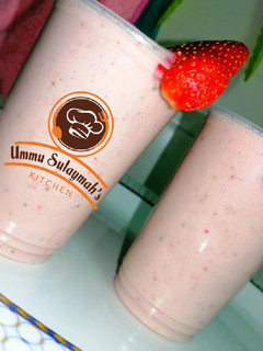 A picture of Strawberry Smoothy 🍓😋.