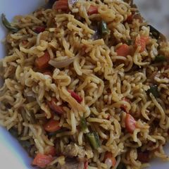 A picture of Stir fry indomie.