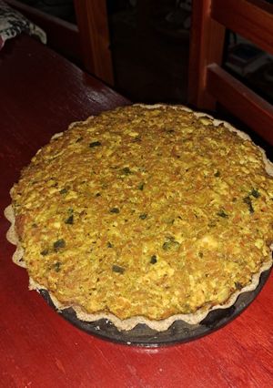 Una foto de Tarta de pollo y verduras