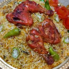 Smokey chicken Tikka biryani A picture of Smokey chicken Tikka biryani.