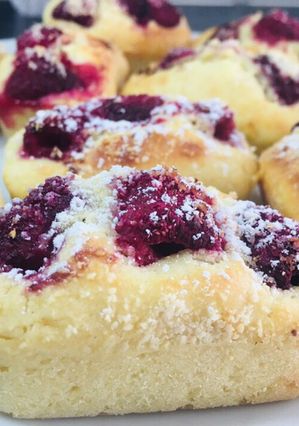Une photo de Financier amande/framboise