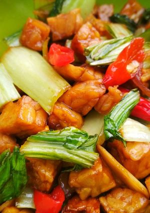 Foto resep Sawi Tempe Bumbu Kecap