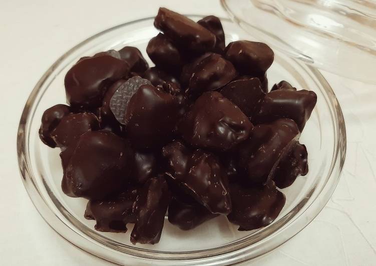 Raisins secs enrobés de chocolat 😋