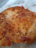 Pollo empanizado sin huevo