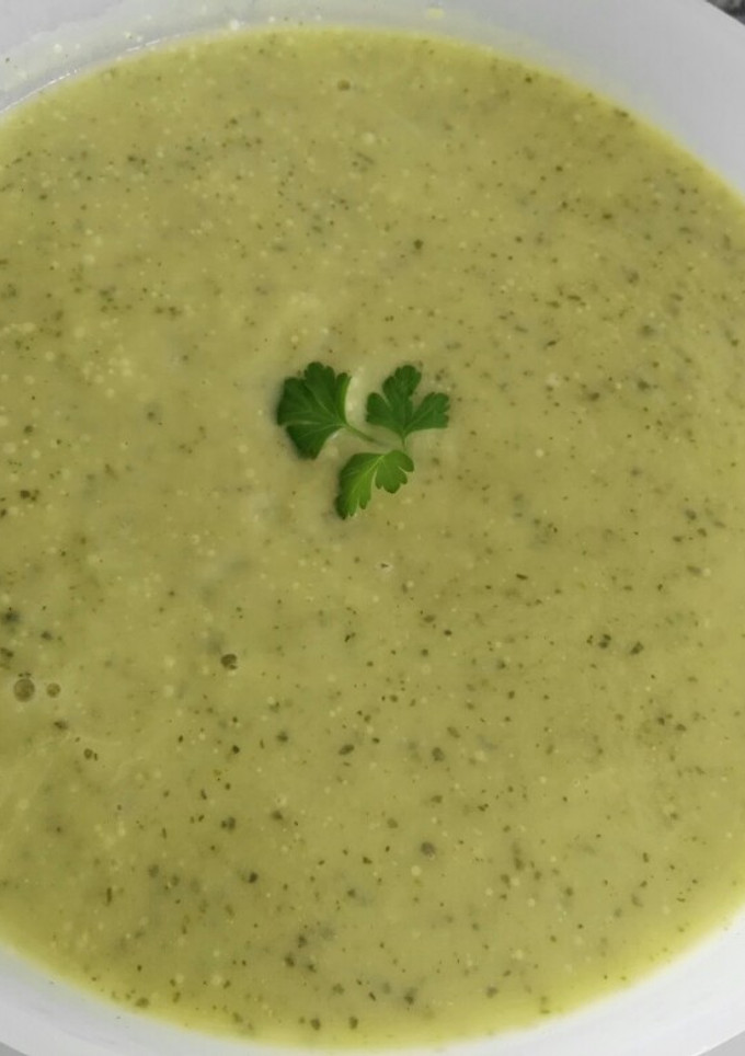Una foto de Crema de calabacín