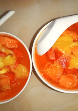 A picture of The fruit salad.